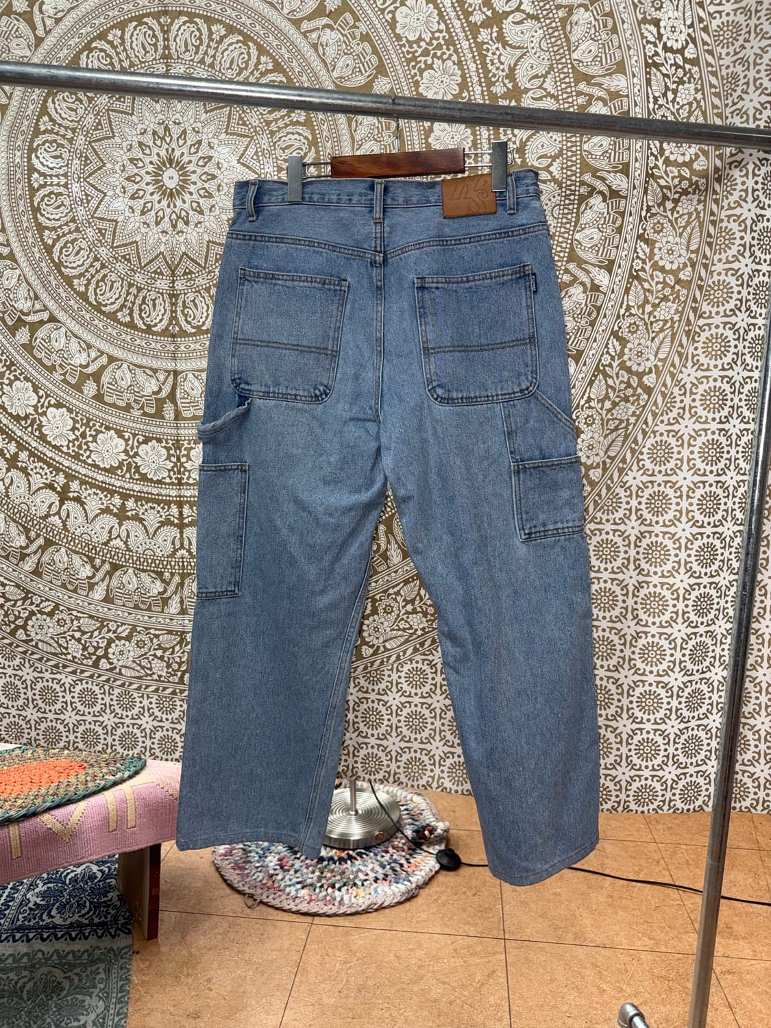 위캔더스 카펜터 연청 데님팬츠 상품이미지4