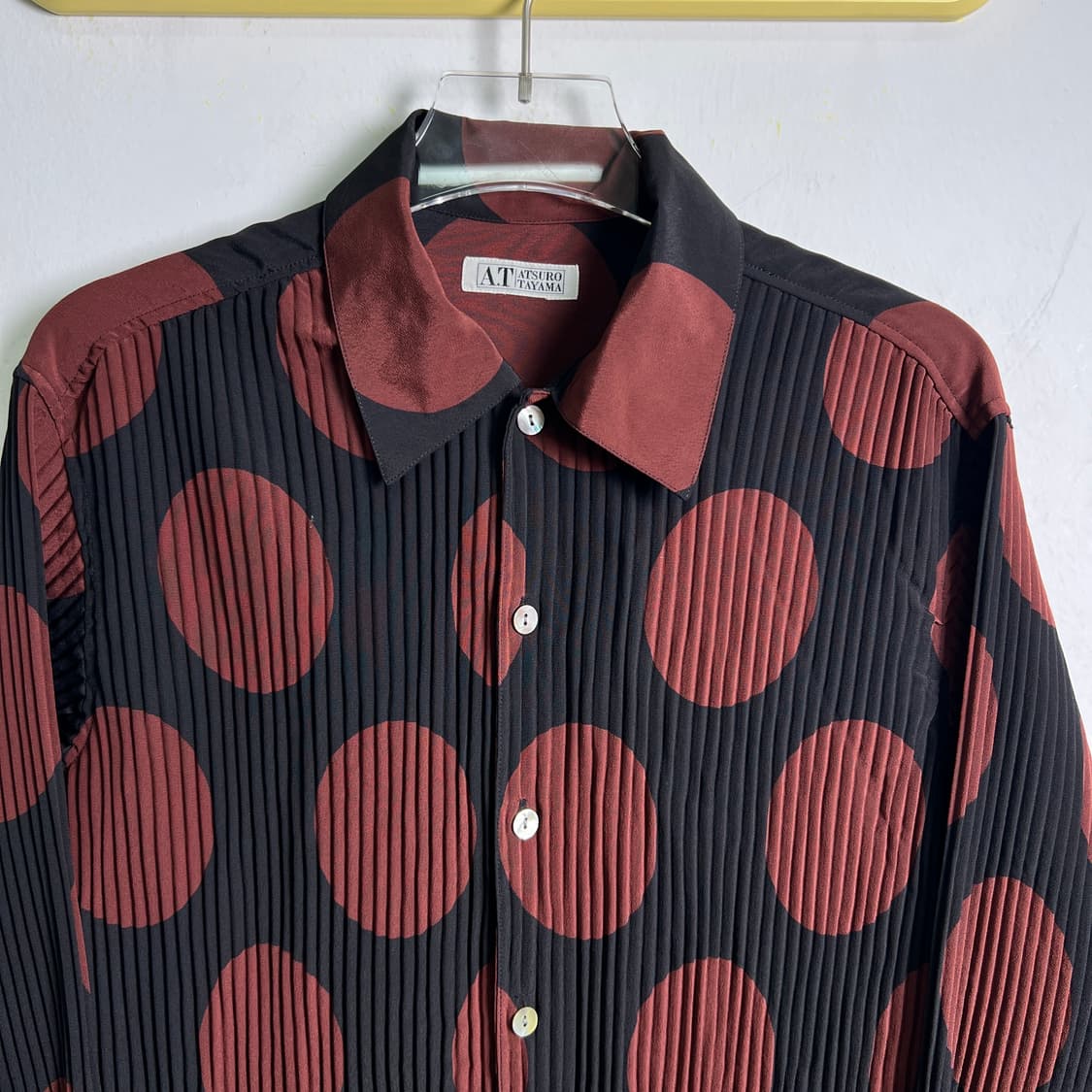 Atsuro Tayama 아츠로 타야마 플리츠 도트 셔츠 상품이미지4