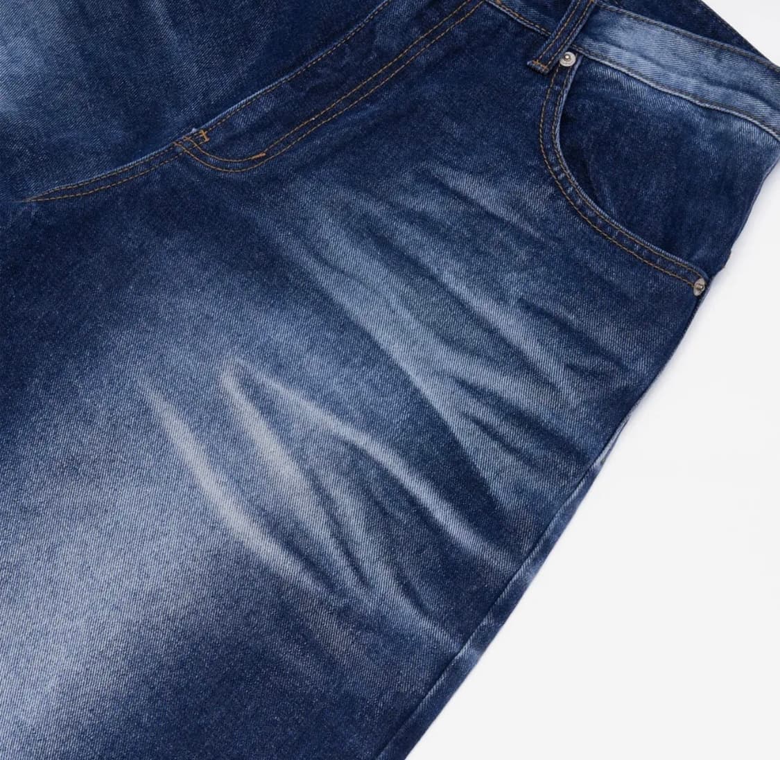 (2) 노쿨러스 OLD FADED WIDE DENIM INDIGO 팬츠 상품이미지3