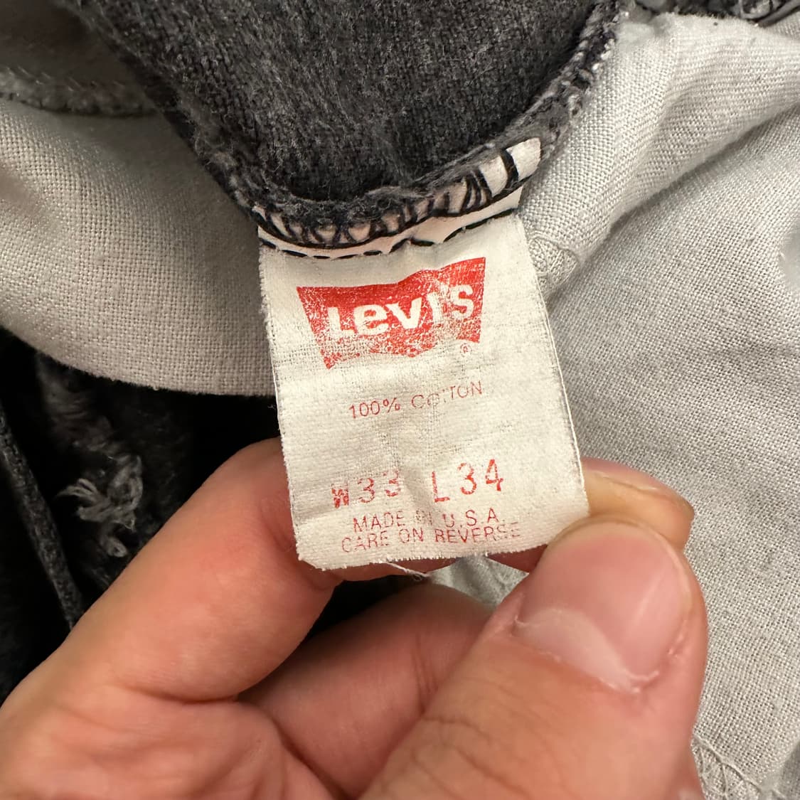 (31.5inch) 80s 리바이스 데님쇼츠 흑청반바지 상품이미지9