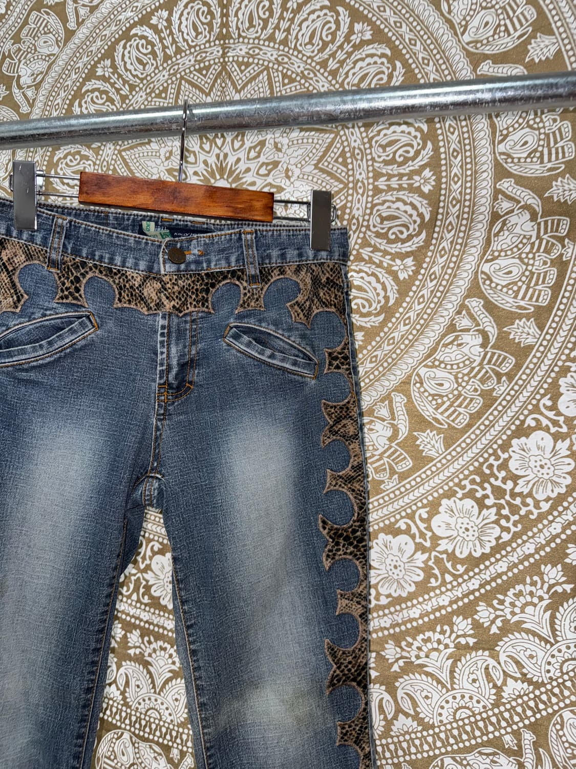 빈티지 여성 디테일 부츠컷 데님팬츠 상품이미지4