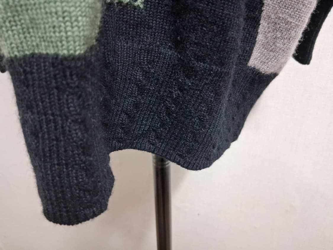 ALTMODER 칼라플 풍경화 입체자수 폼폼 순모 울 니트 루즈핏 프리
 상품이미지5