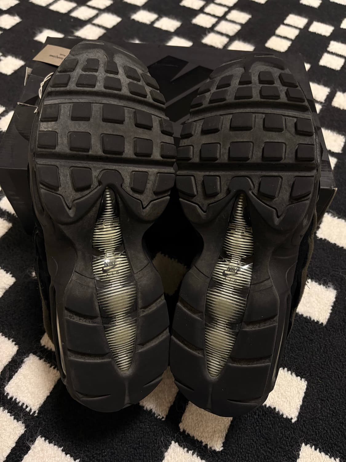 285 꼼데가르송 나이키 에어맥스95 블랙 올검 옴므 플러스 꼼데 cdg 상품이미지7