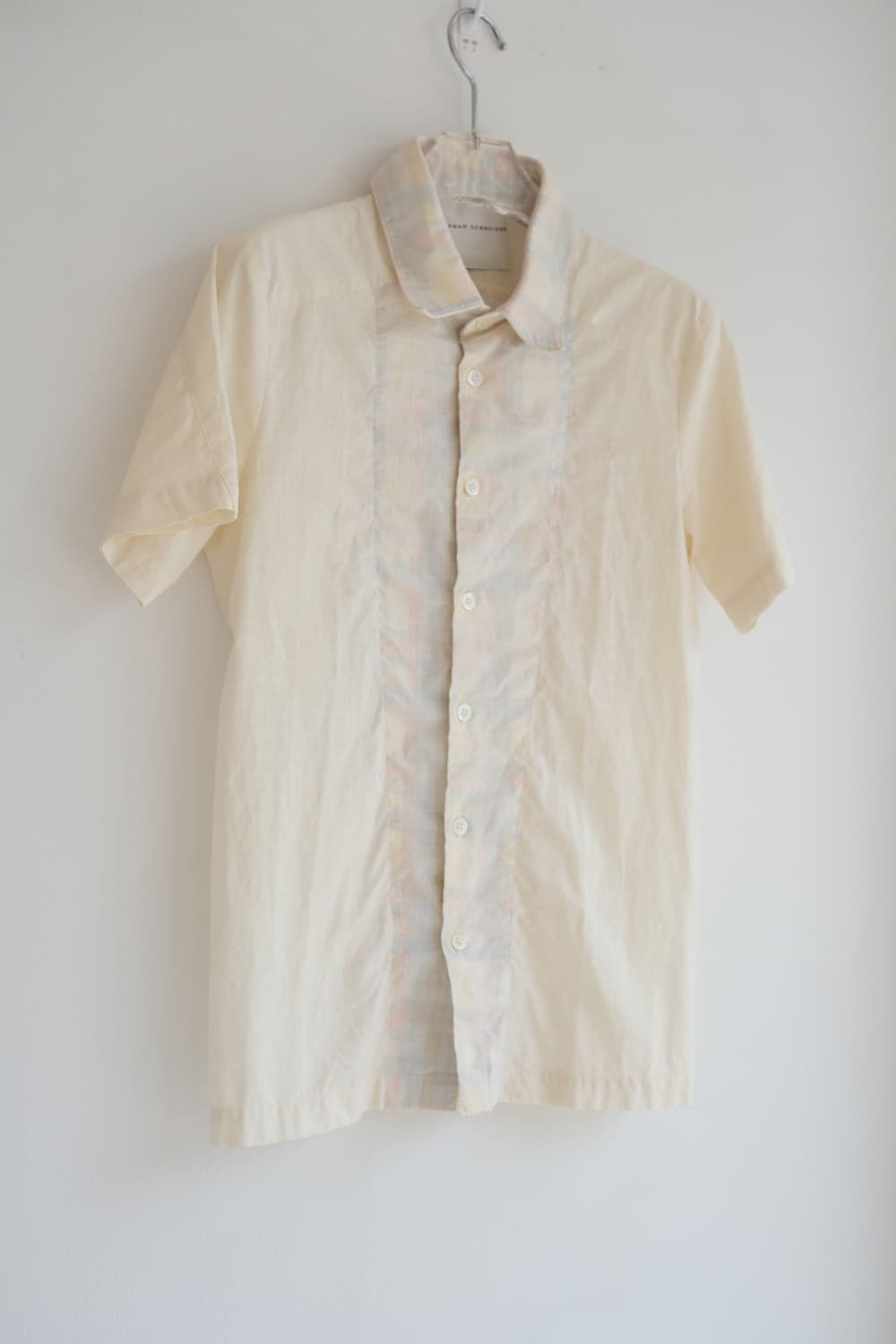 Hidden check linen shirt 상품이미지2