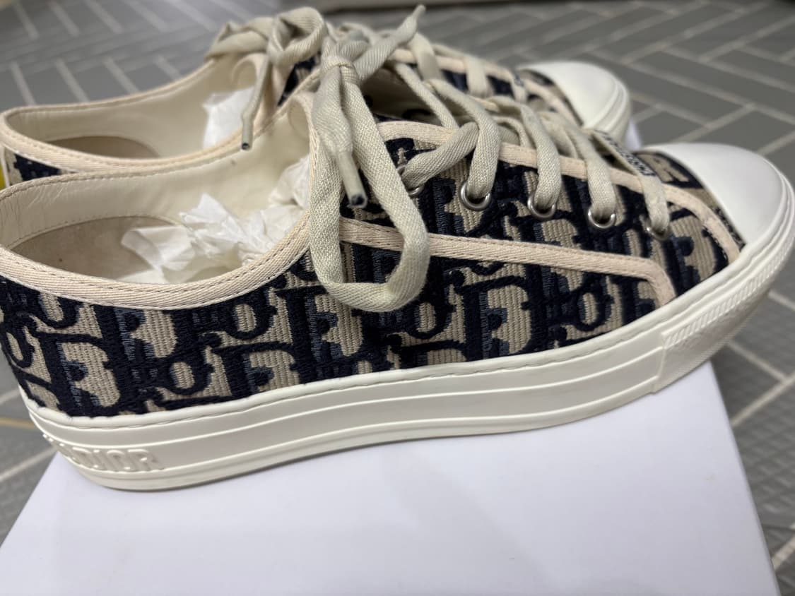 디올 오블리크 스니커즈 38 딥블루 상품이미지5