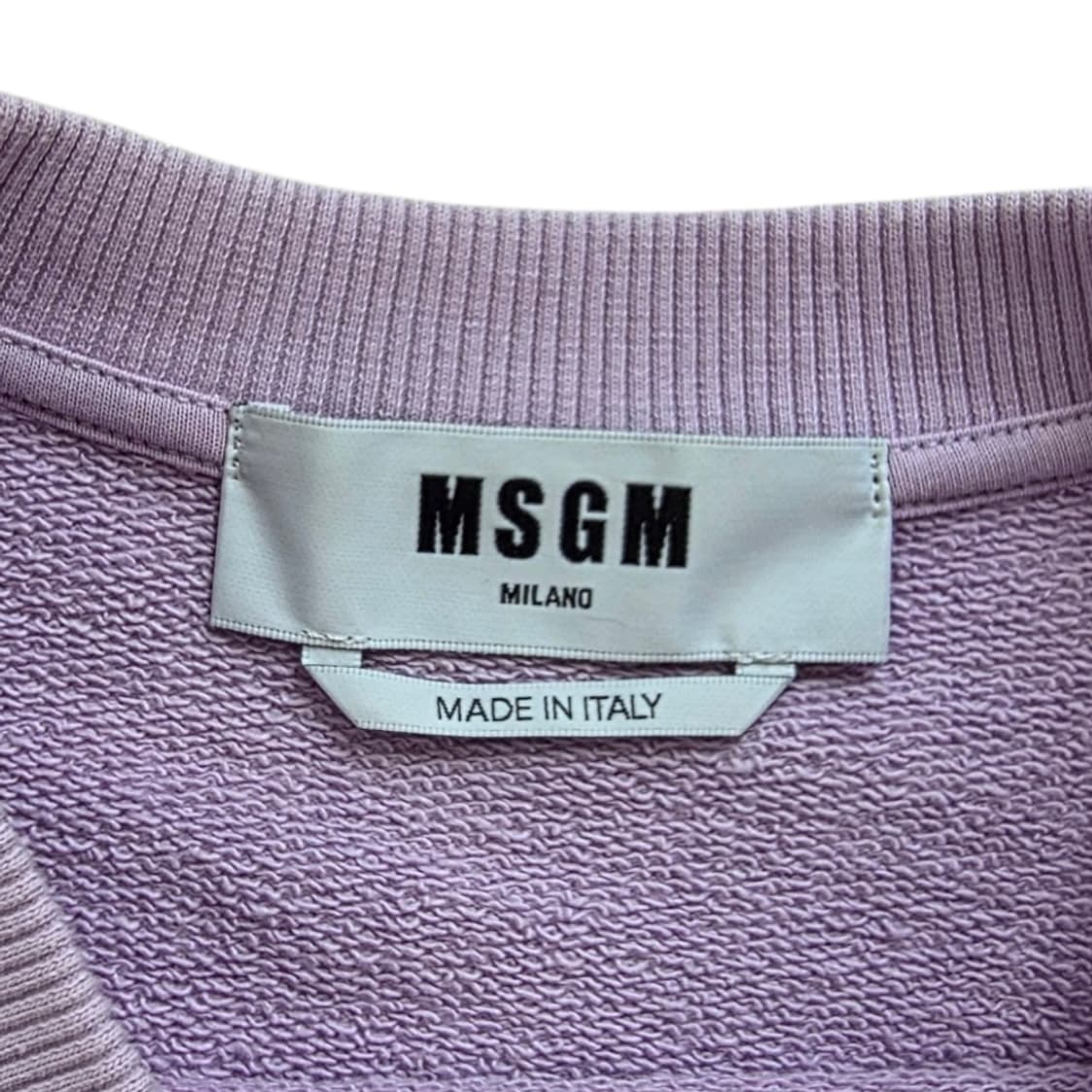 [프립]MSGM 밀라노 로고 맨투맨 연보라/라일락 상품이미지7