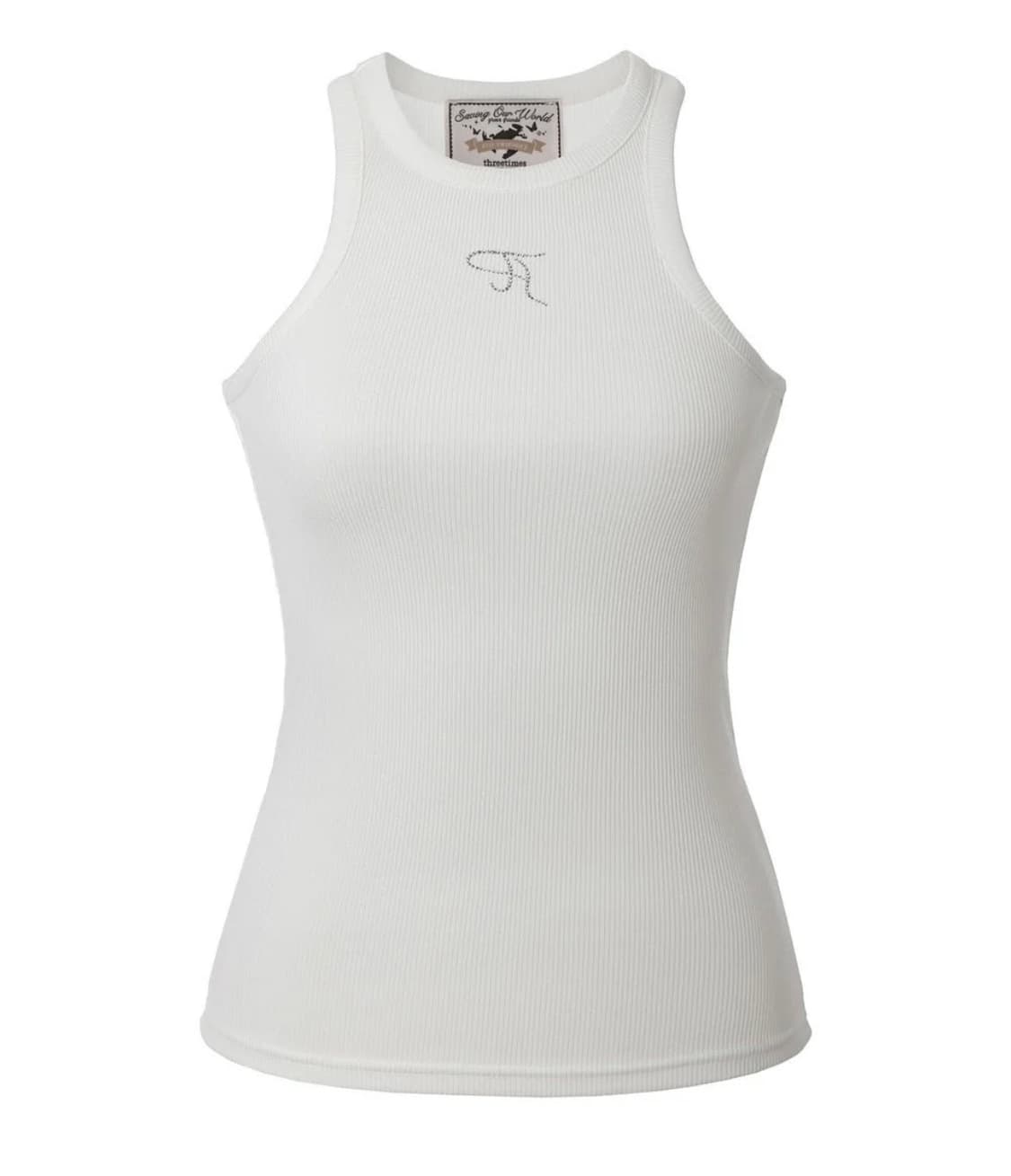 쓰리타임즈 쥬얼 탱크 탑 롱 S jewel tank top long 쓰탐 상품이미지1