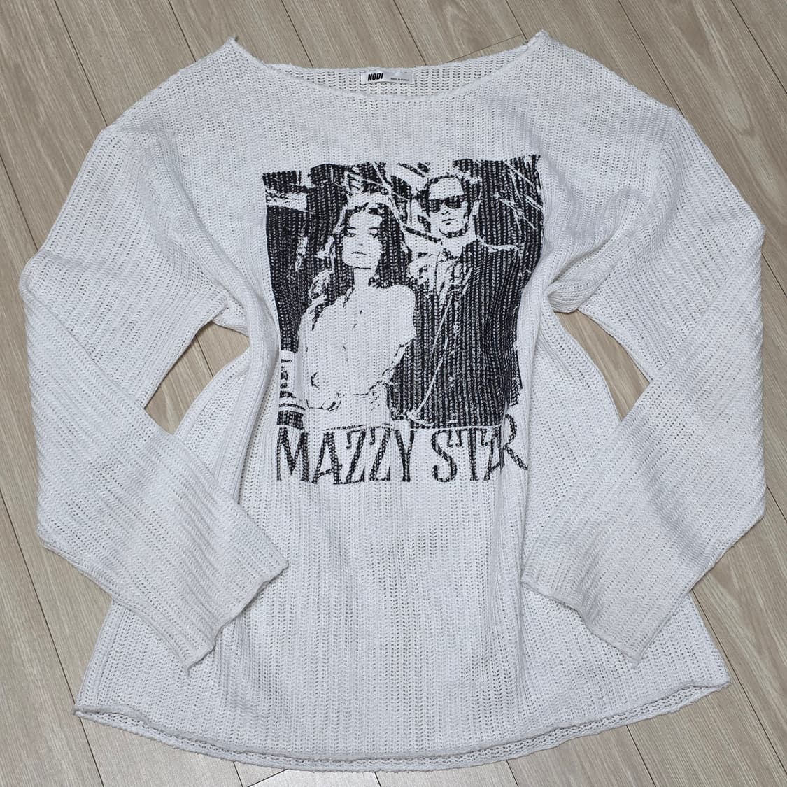 매지스타) 빈티지무드 네트 커버업 시스루 니트 상품이미지2