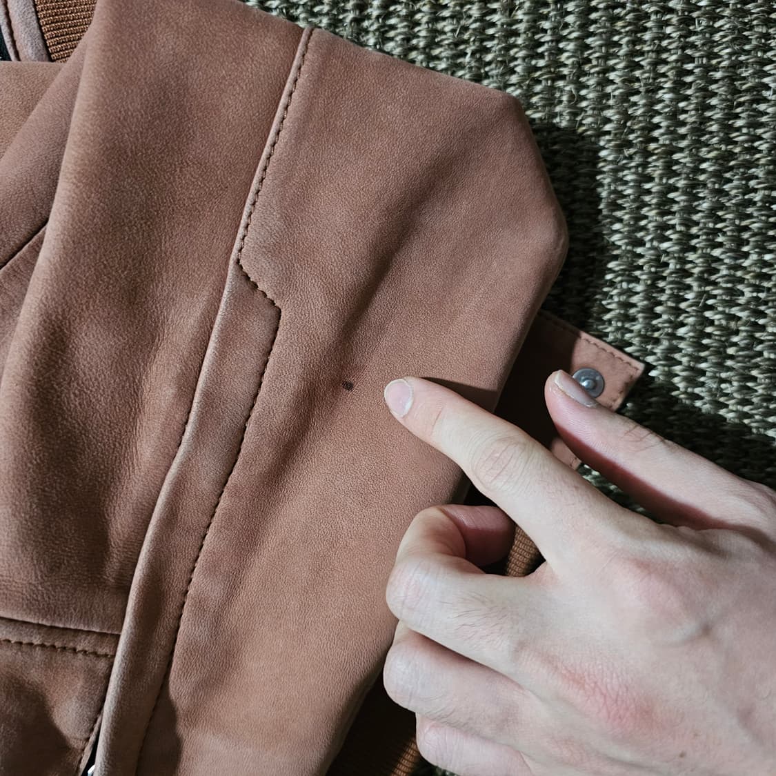 솔리드옴므 가죽자켓 브라운 50  상품이미지10