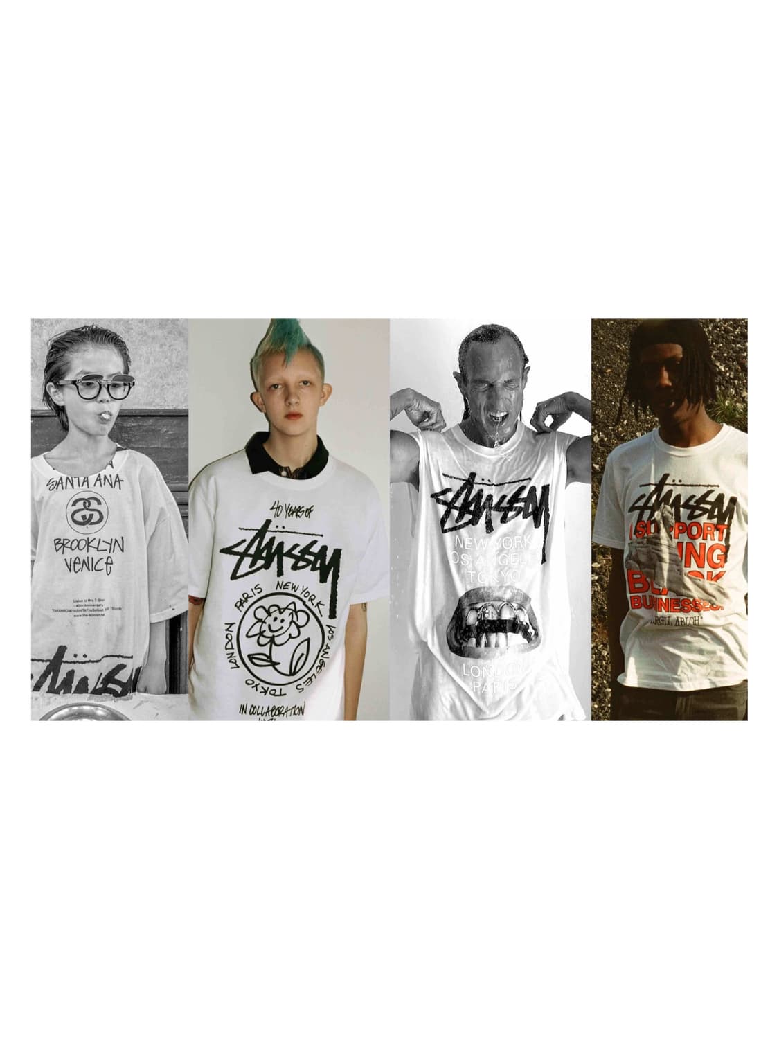 스투시 솔로이스트 40주년 컬랙션 월드투어 아카이브 반팔 티셔츠 상품이미지5