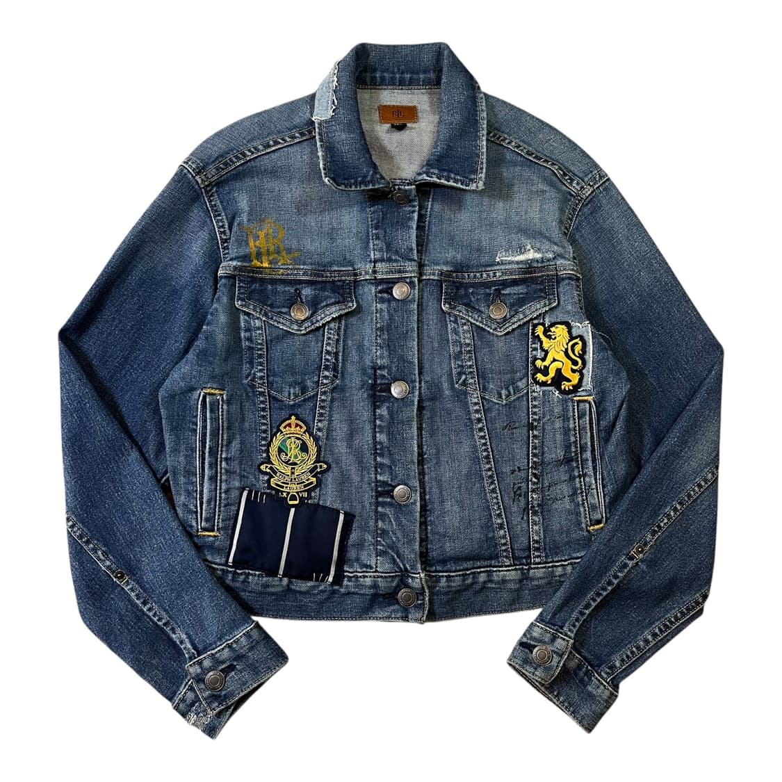 폴로 랄프로렌 우먼 패치 데님 자켓 상품이미지1