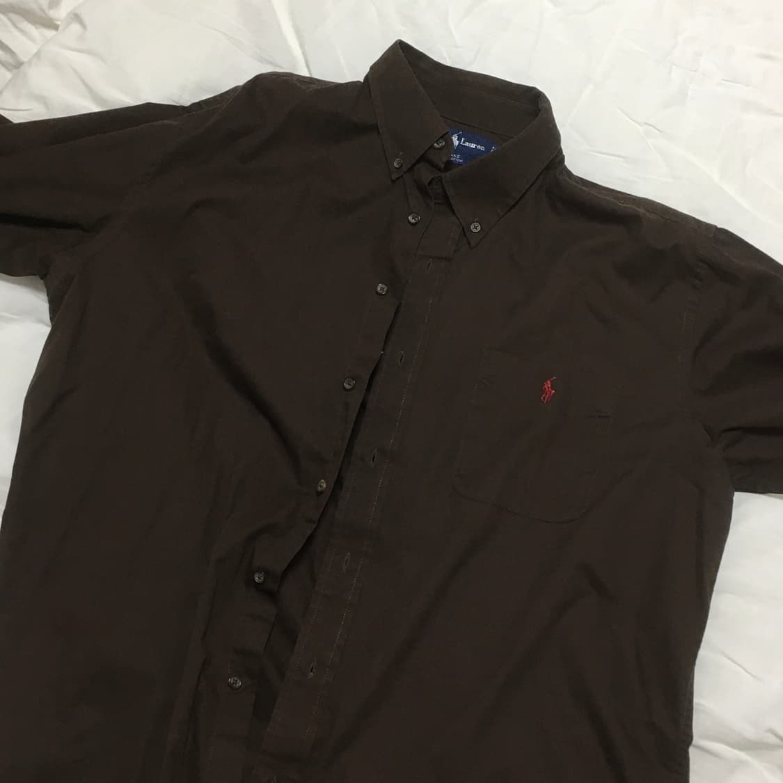 폴로 브라운 긴팔 셔츠 남방 상품이미지4