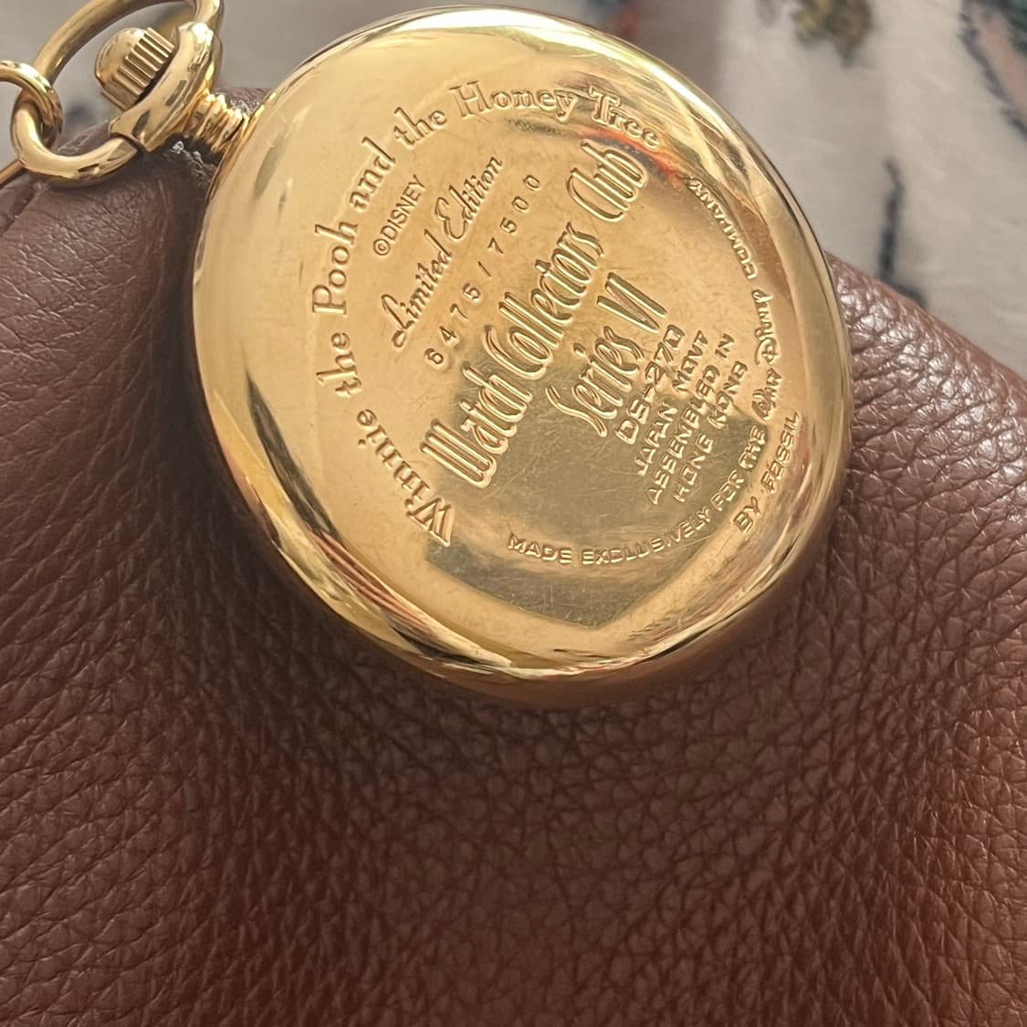 디즈니 x fossil 한정판 곰돌이푸 위니더푸 회중시계 상품이미지3