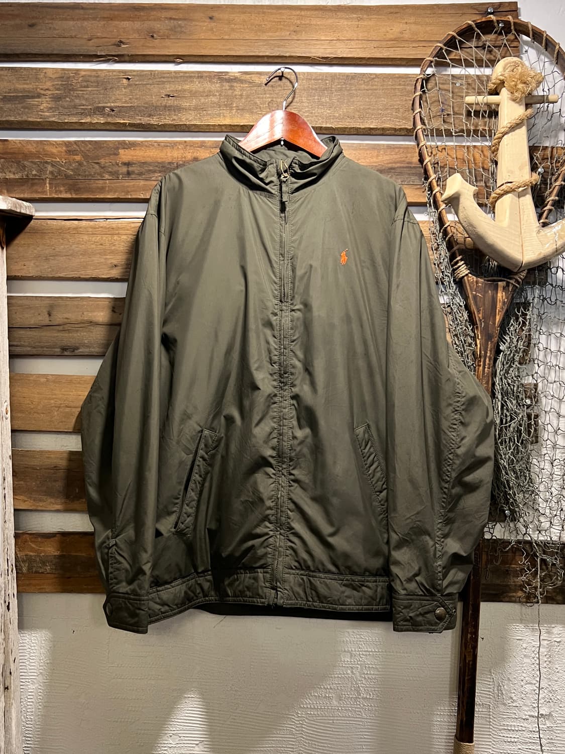 [XL]폴로 랄프로렌 우먼스 카키 나일론 플라이트 자켓 상품이미지1