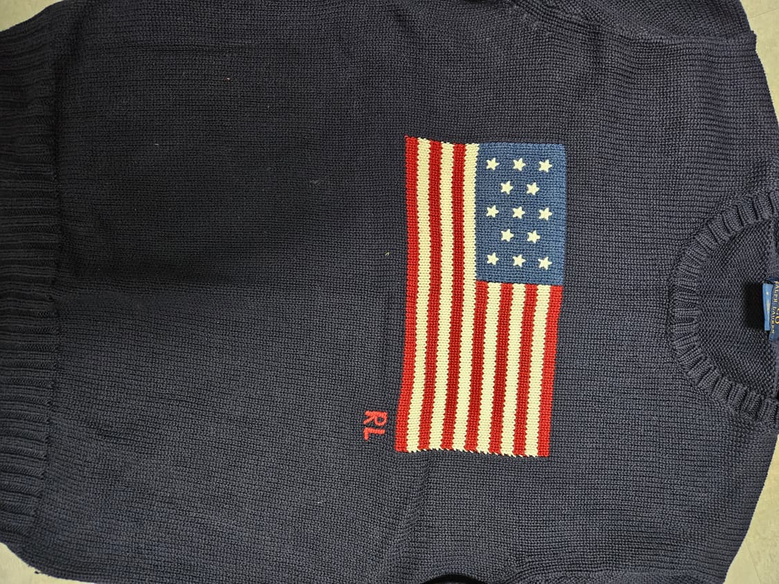 폴로 성조기니트 usa판 상품이미지1