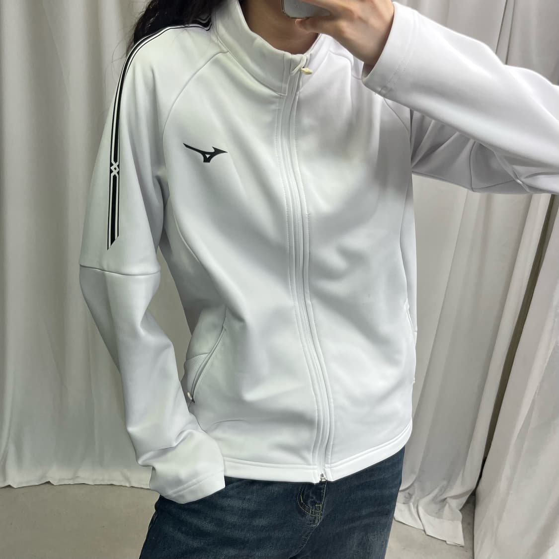 Mizuno white jersey 상품이미지3
