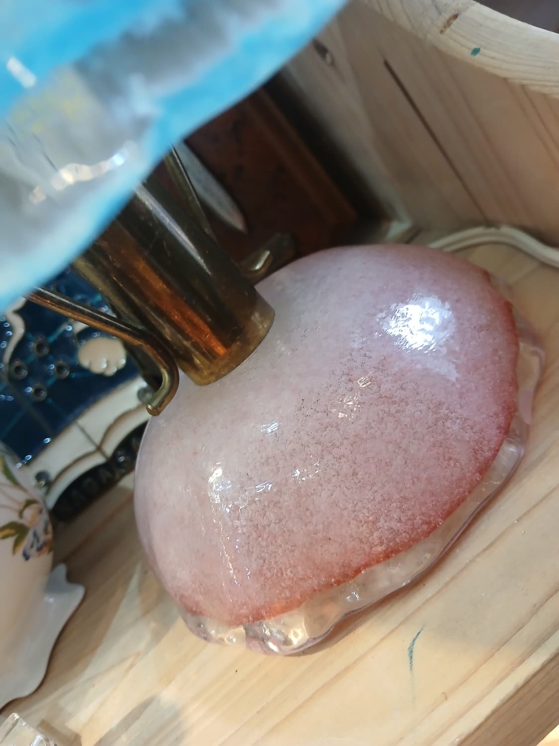 70s 빈티지 이와타 글라스 테이블 조명 상품이미지4