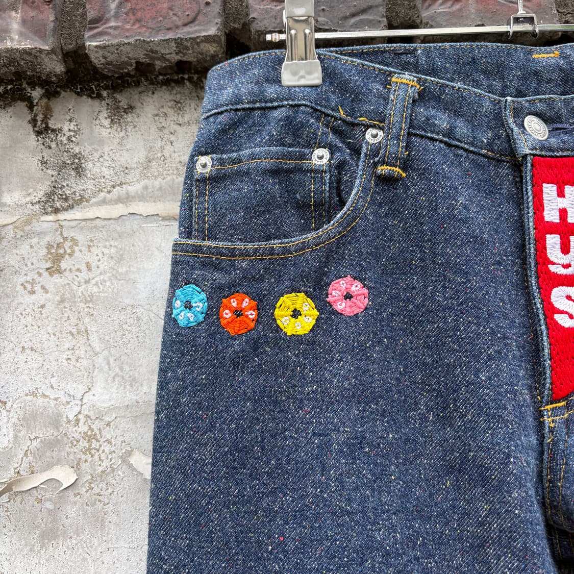 Hysteric Glamour 히스테릭글래머 패치 부츠컷 데님 팬츠 상품이미지4