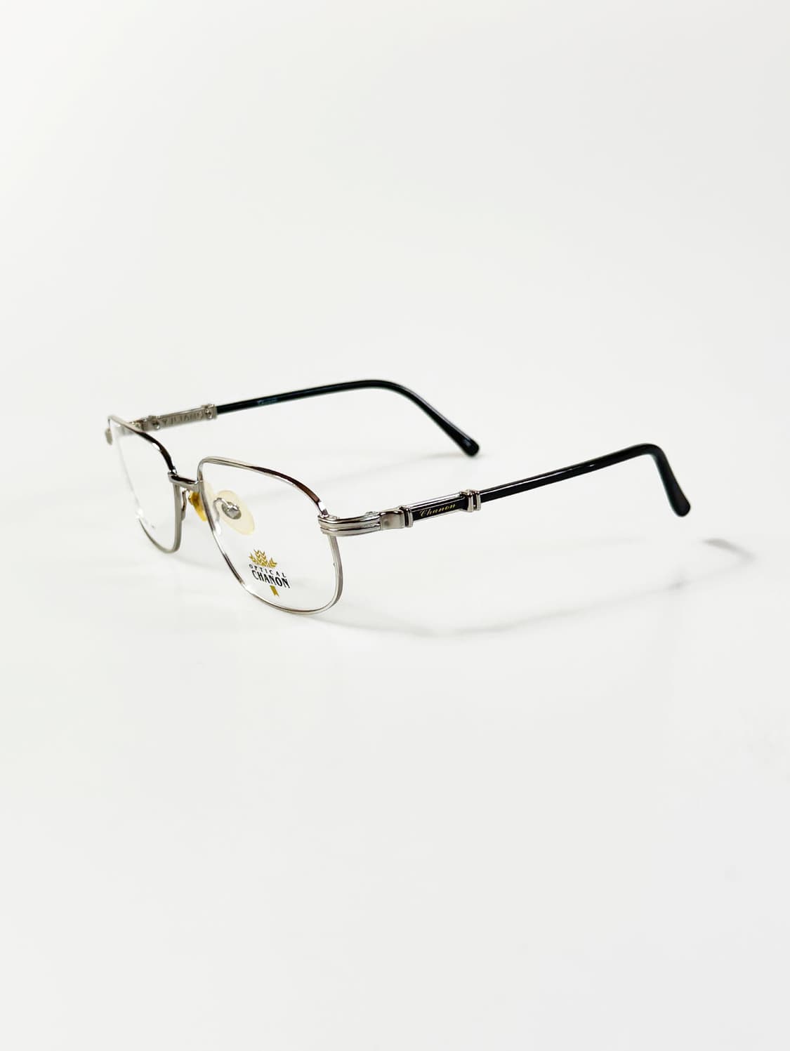 90s CHANON 실버 메탈 슬림 스퀘어 빈티지 안경 상품이미지3
