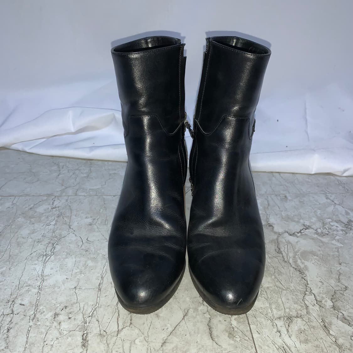 살바토레 페라가모 블랙 앵클 부츠 220-225 여성 구두 이태리 빈티지 상품이미지3