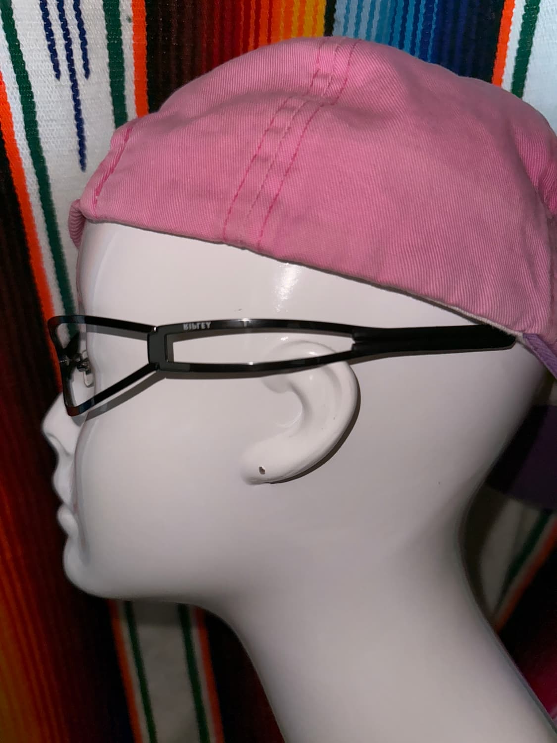 Black two oval frame curved Glasses 상품이미지6