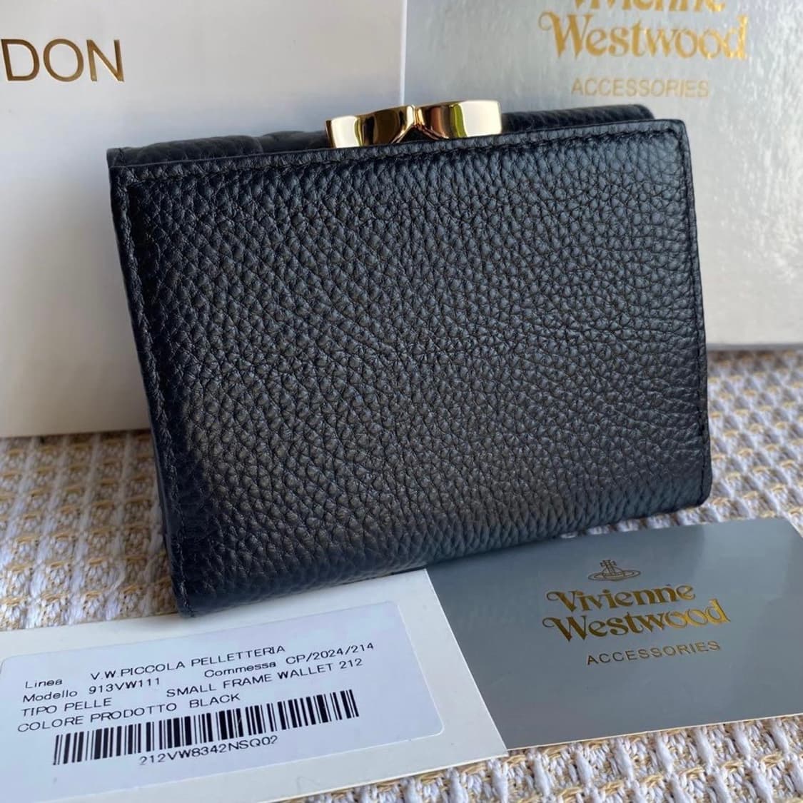 비비안웨스트우드 블랙 orb 로고 반지갑(새상품, 풀구성) 상품이미지2
