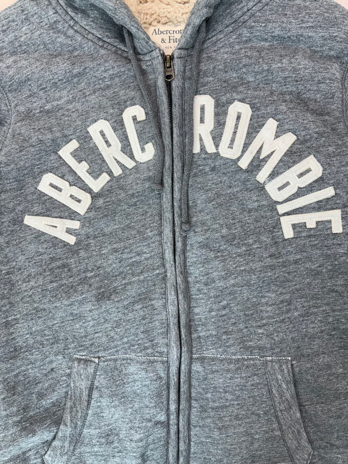 아베크롬비 울프죠 후드집업 그레이 상품이미지4