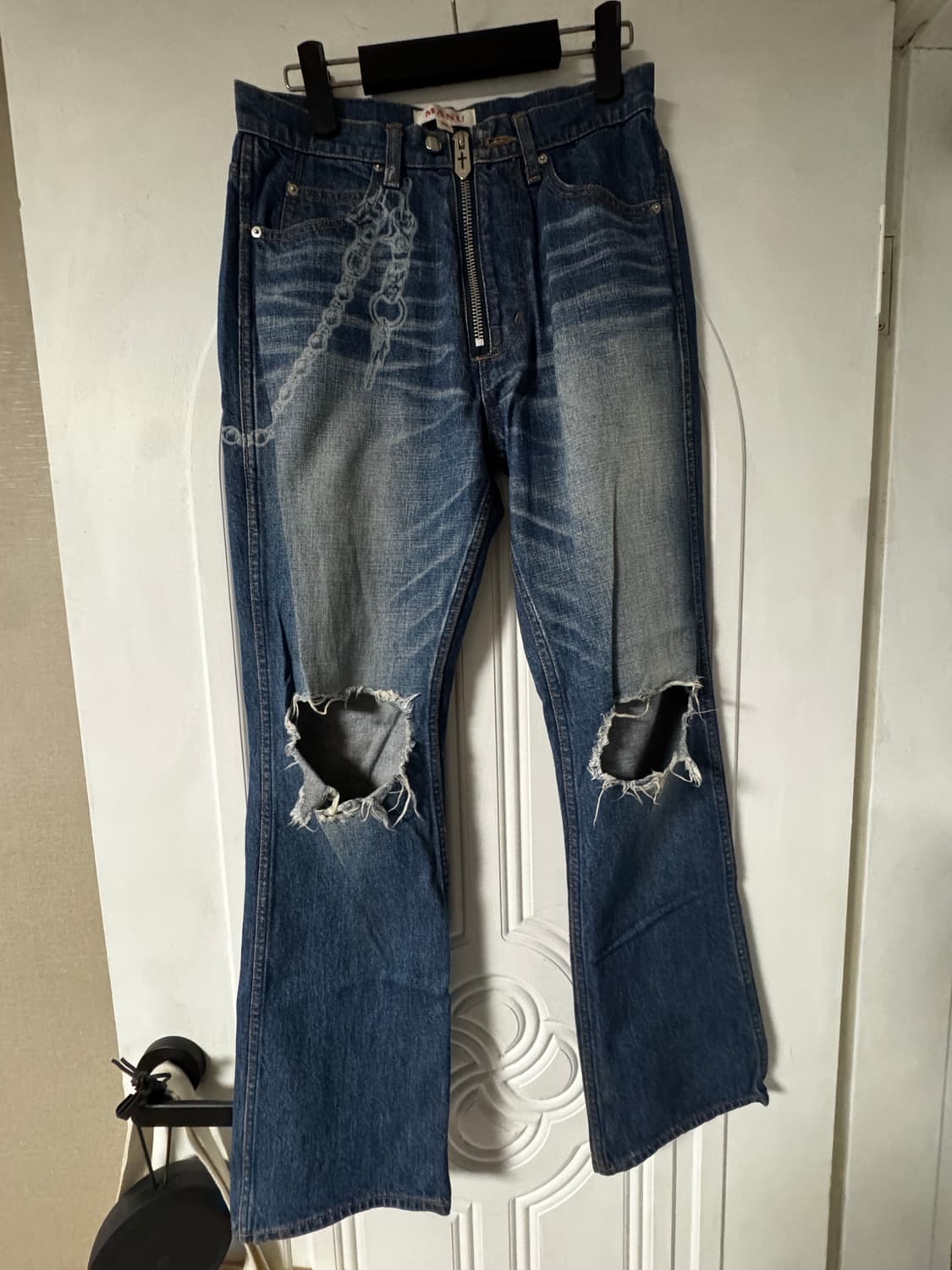 마수 masu washed denim 데님 팬츠 상품이미지1