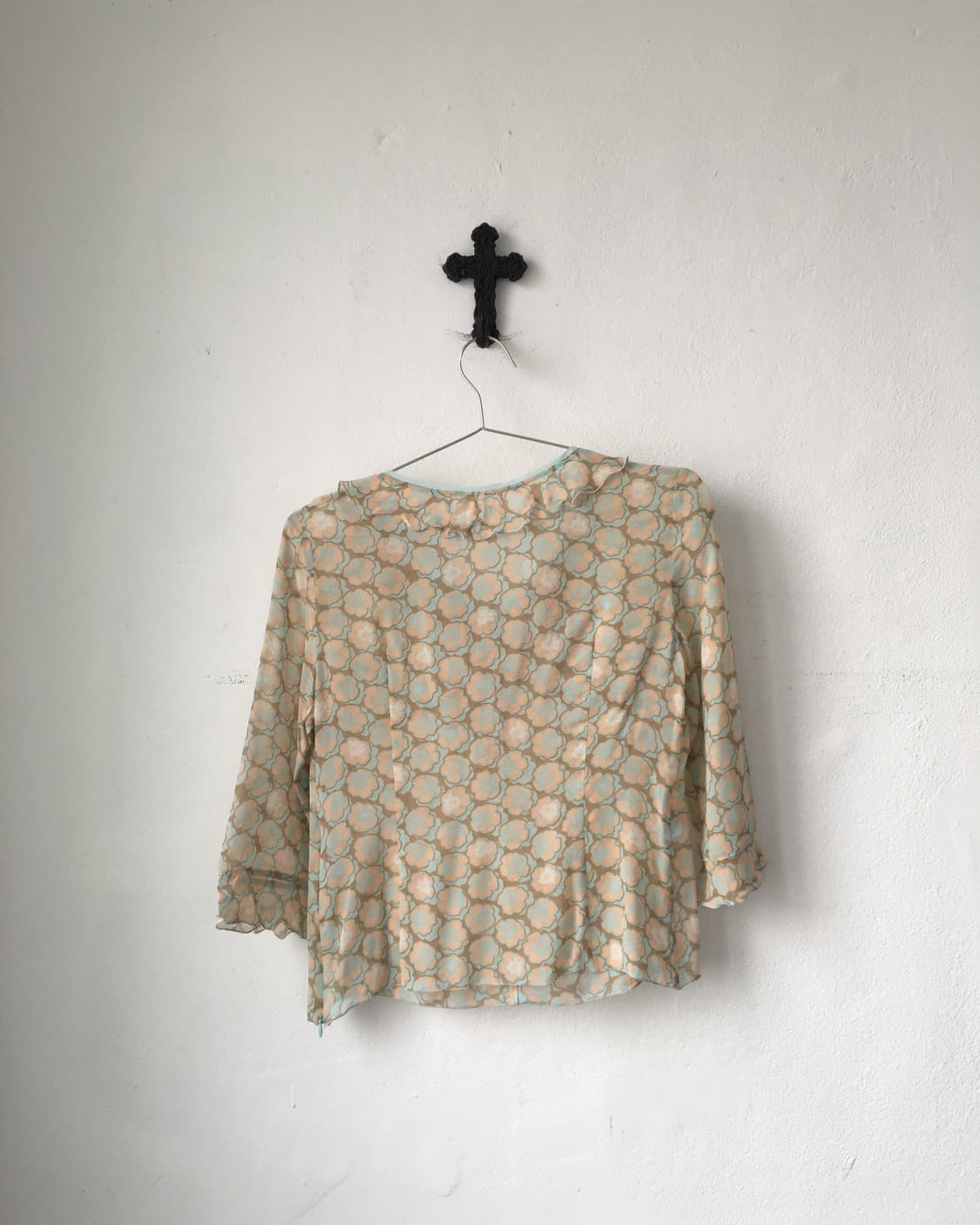 Ruffle point pattern blouse 상품이미지3