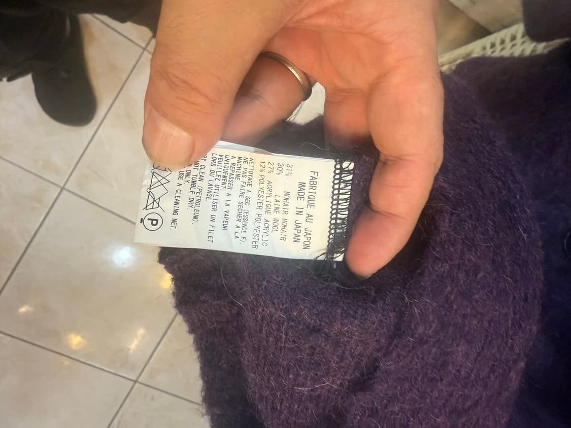 2/66 정품 요지야마모토 모헤어 후드자켓 팝니다 상품이미지3