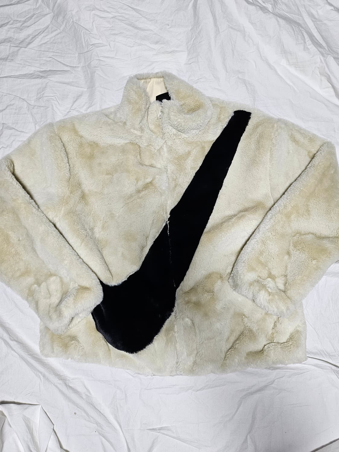 나이키 플리스 퍼 자켓 화이트 XL 상품이미지1