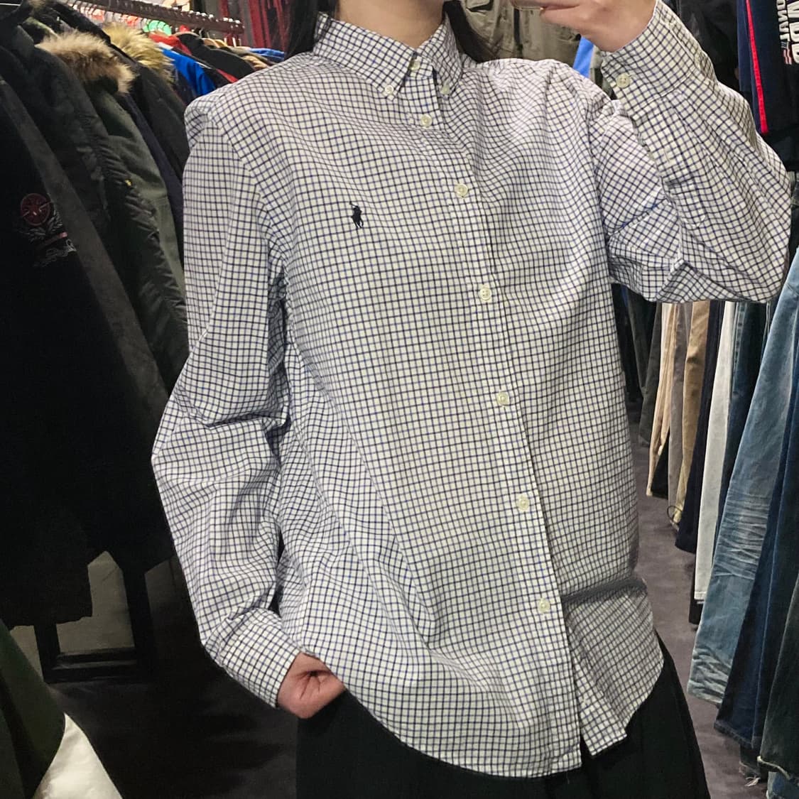 [IM]폴로 랄프로렌 테터솔 체크 블루 상품이미지5