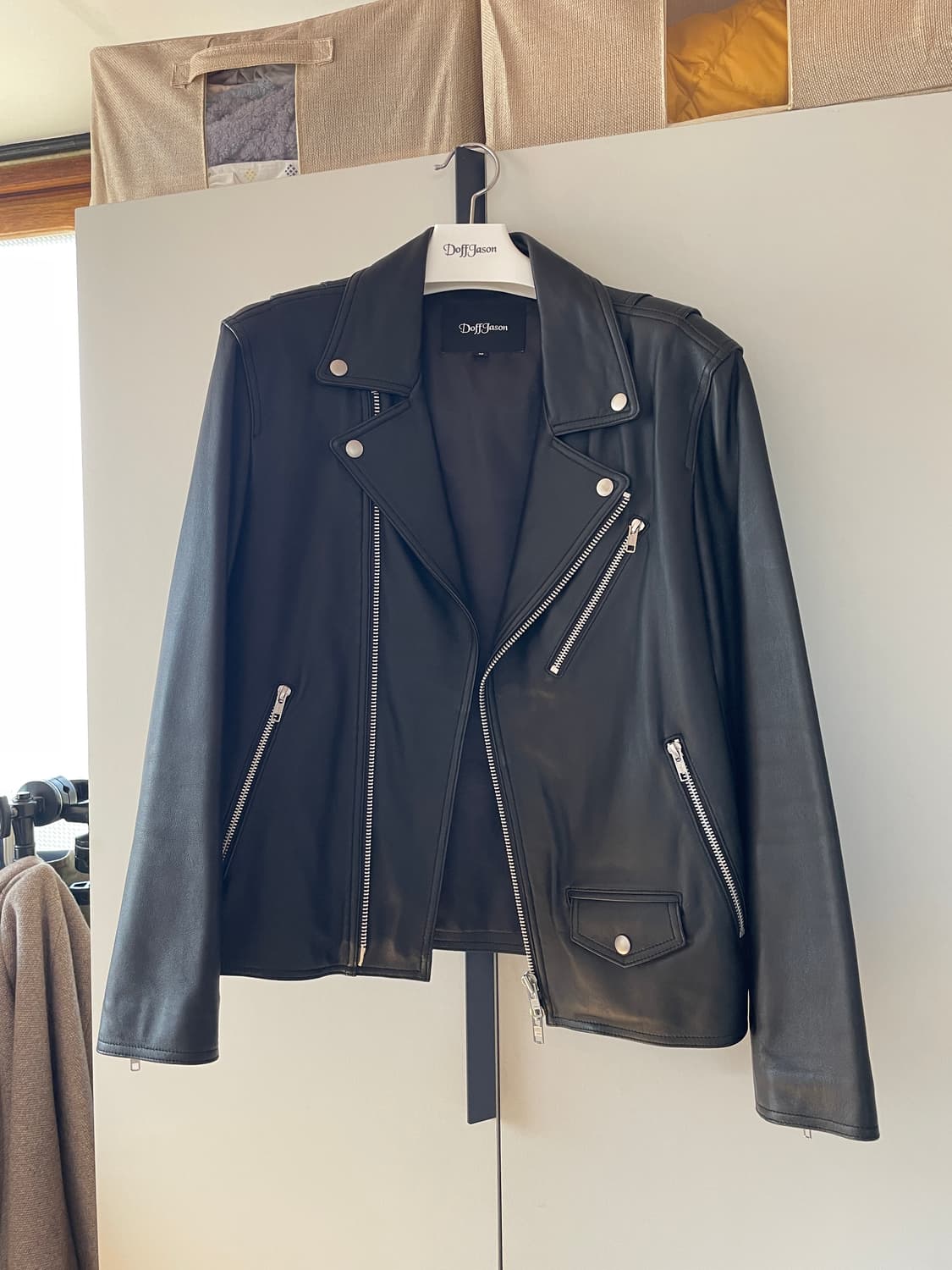 도프제이슨 램스킨 라이더자켓 M 상품이미지2