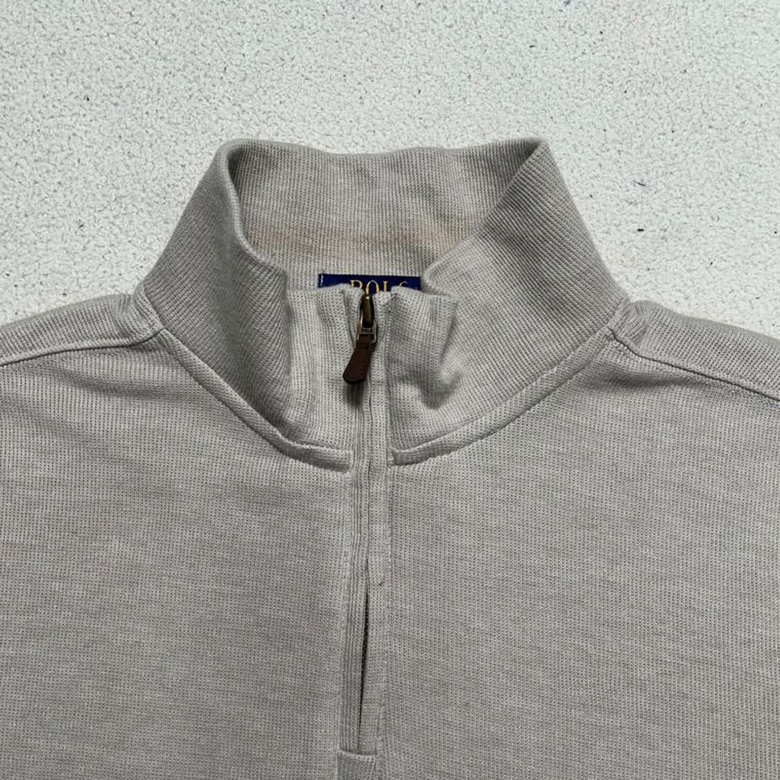 폴로랄프로렌 하프 집업 니트 스웨터 베이지 M 상품이미지4