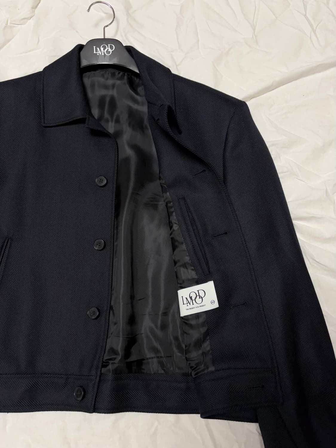 엘무드 초판 마르코스 울 자켓 네이비 / 46 상품이미지4