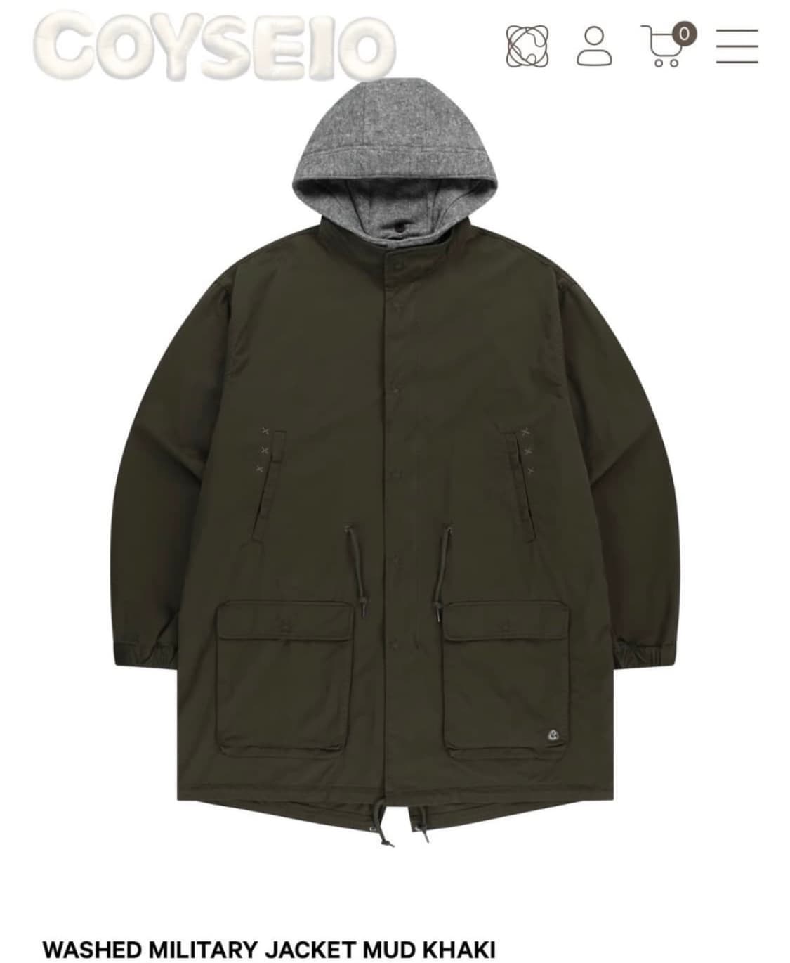 코이세이오 야상 카키  상품이미지1