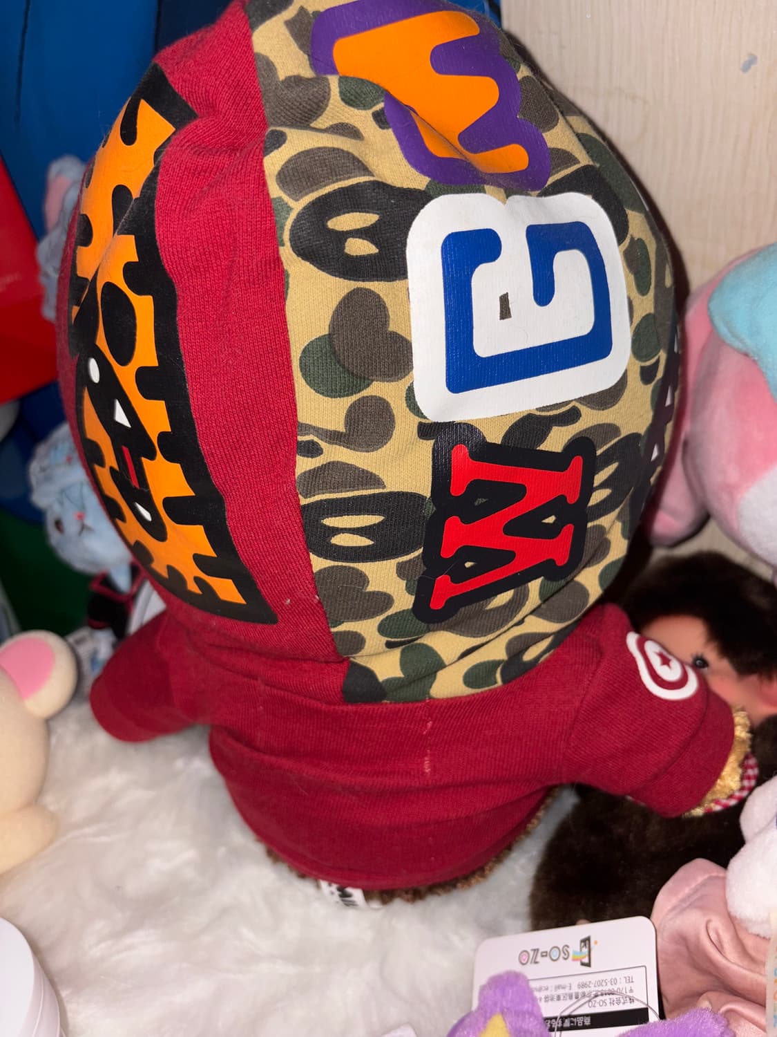 베이프 베이비 마일로 샤크 후드집업 인형  상품이미지3