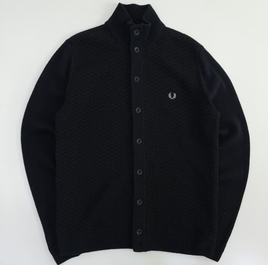 FredPerry 프레드페리 네이비 버튼 니트 가디건 상품이미지2