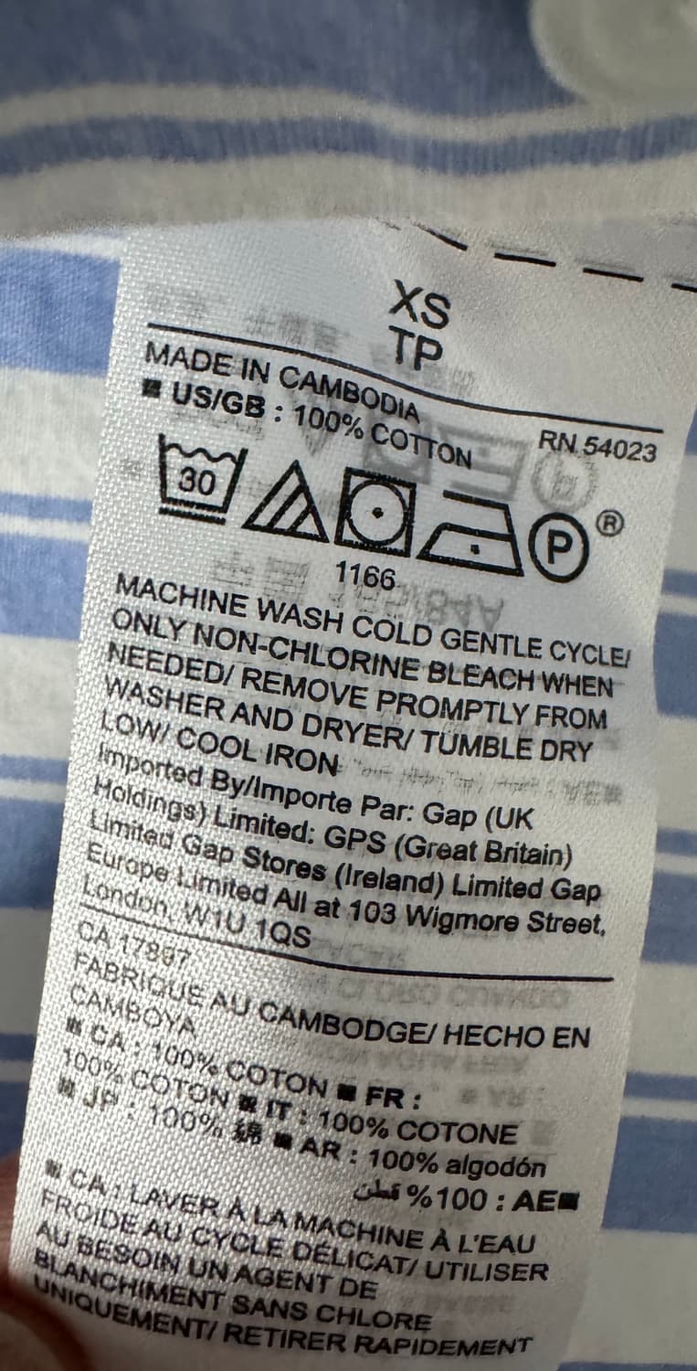 GAP 갭 스트라이프 셔츠 새상품급 상품이미지9