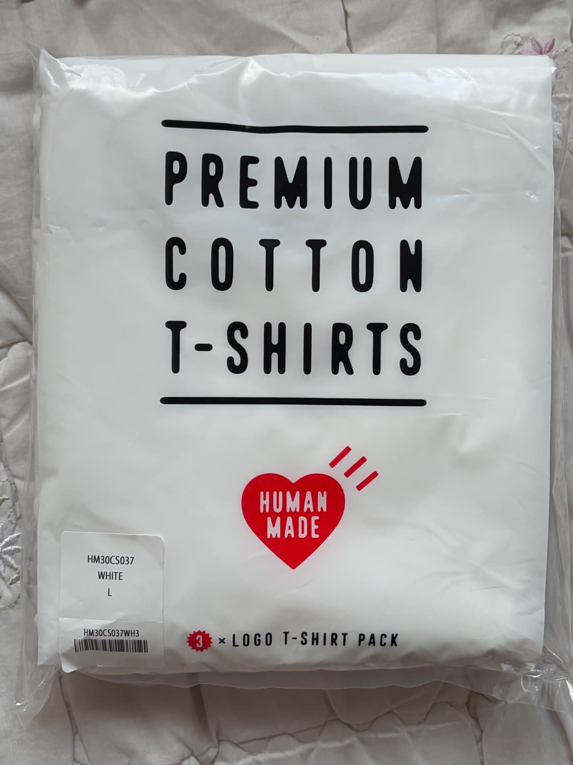 오늘만판매! [L/미개봉새상품] 휴먼메이드 3팩 반팔 상품이미지2