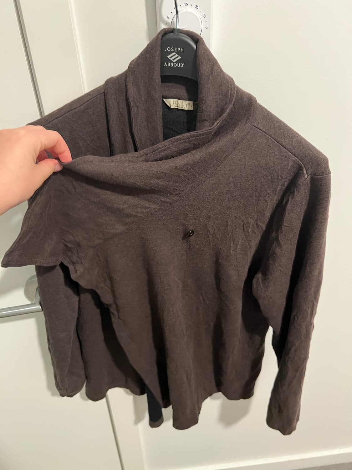 드레이프 랩 언발란스 가디건 상품이미지5