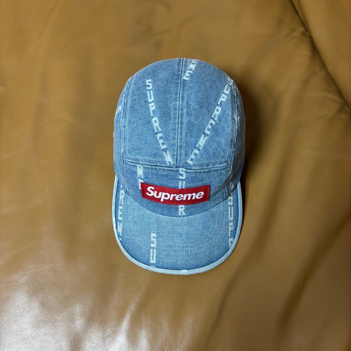 Supreme 슈프림 데님 캠프캡 모자 (Washed Denim) 상품이미지5