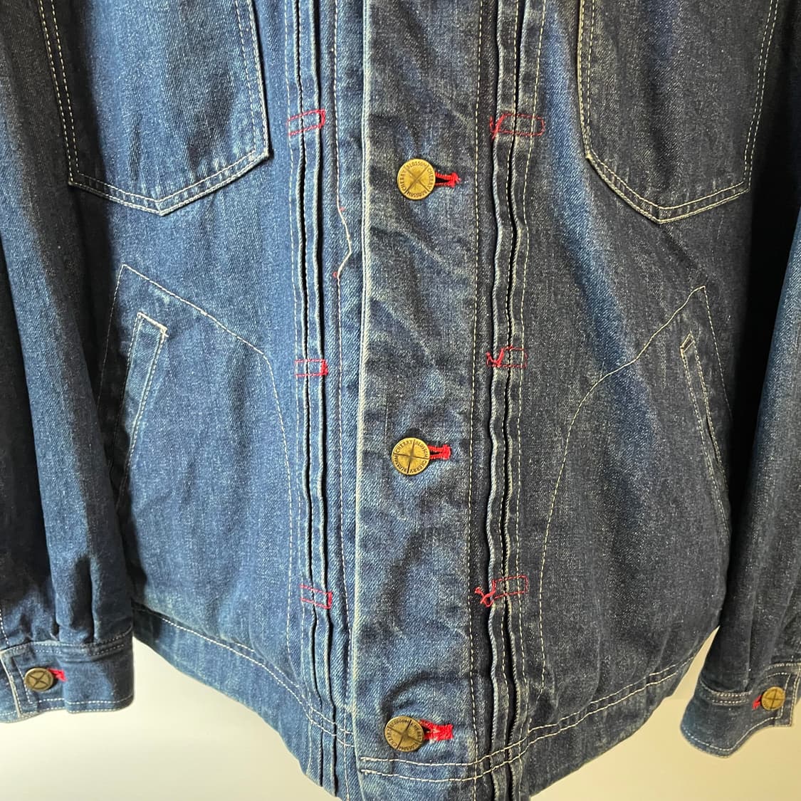 90s 체리 블라썸 데님 자켓 상품이미지4