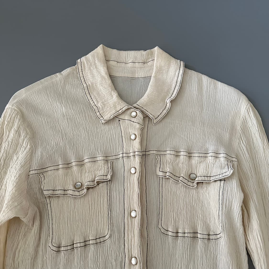 츠모리치사토 tsumori chisato 플리츠 셔츠 상품이미지2