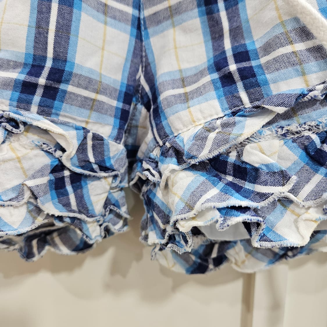 체크 프릴 반바지 숏팬츠 상품이미지3