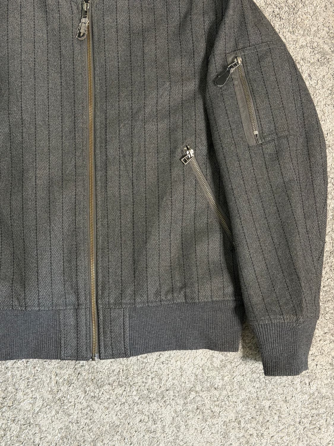 GU 스트라이프 봄버 자켓 상품이미지4