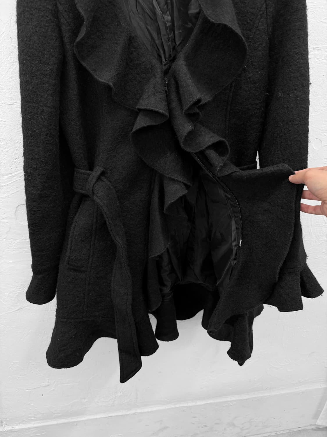 rinascimento 러플 울 코트 상품이미지4