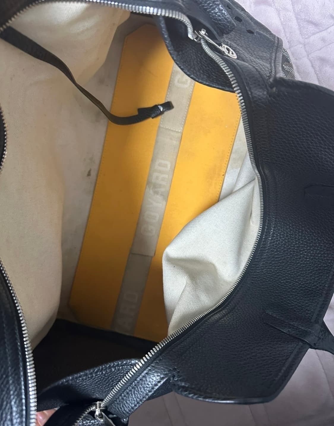 고야드 하디백 블랙 속지갑 파우치 없음 상품이미지3