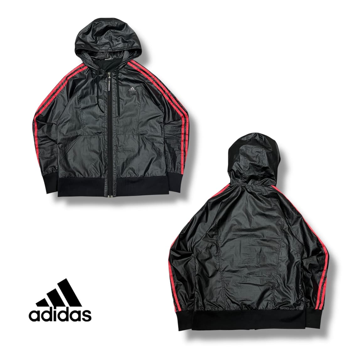 아디다스 글리터 로고 바람막이 상품이미지2