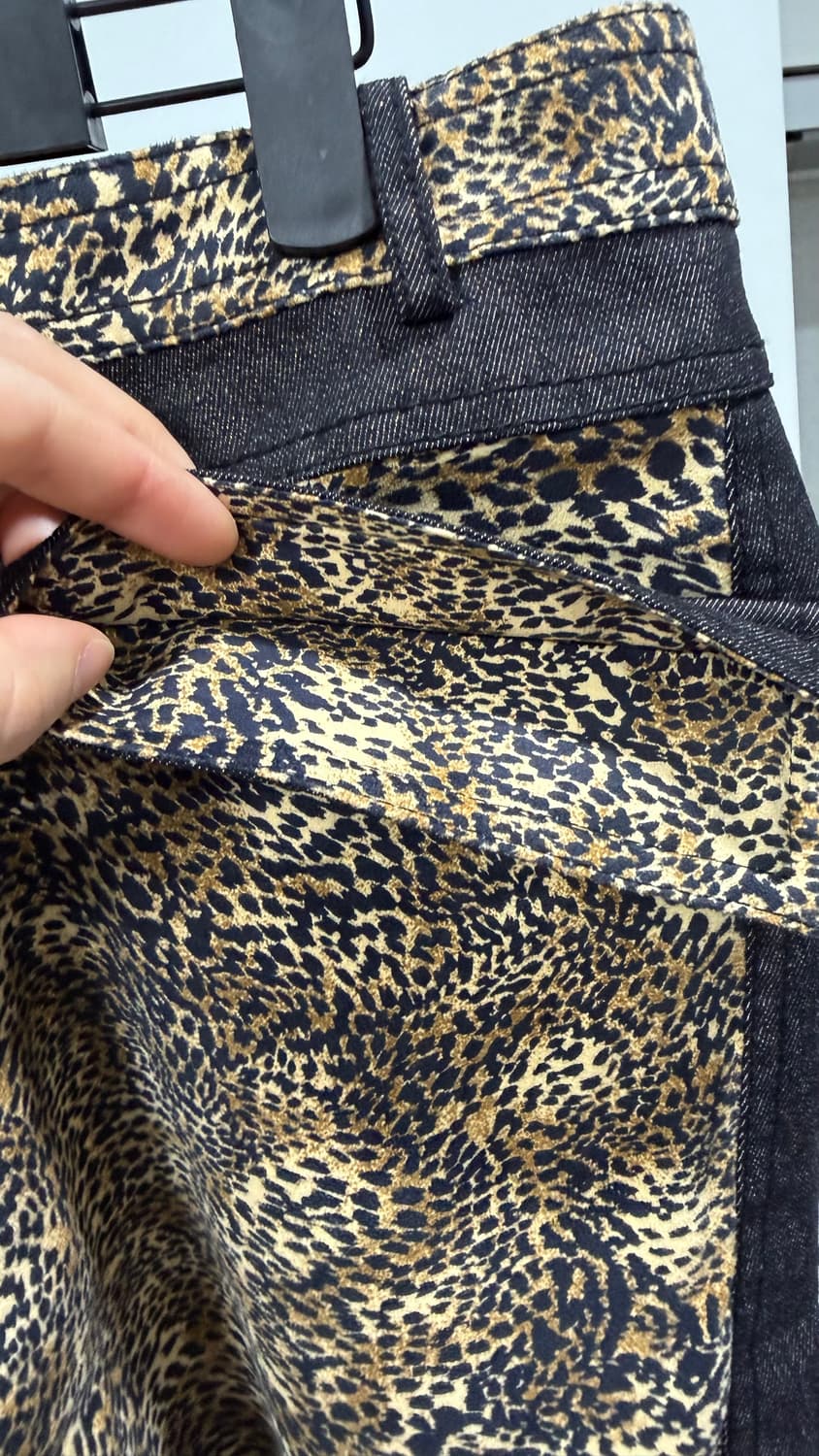 일본 빈티지 호피무늬 스키니 바지 팬츠 상품이미지4